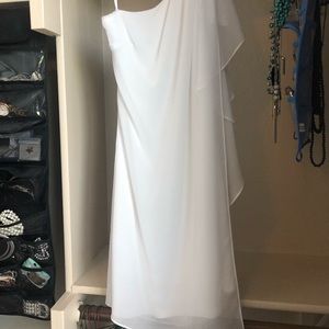 White Bebe dress worn for wedding shower